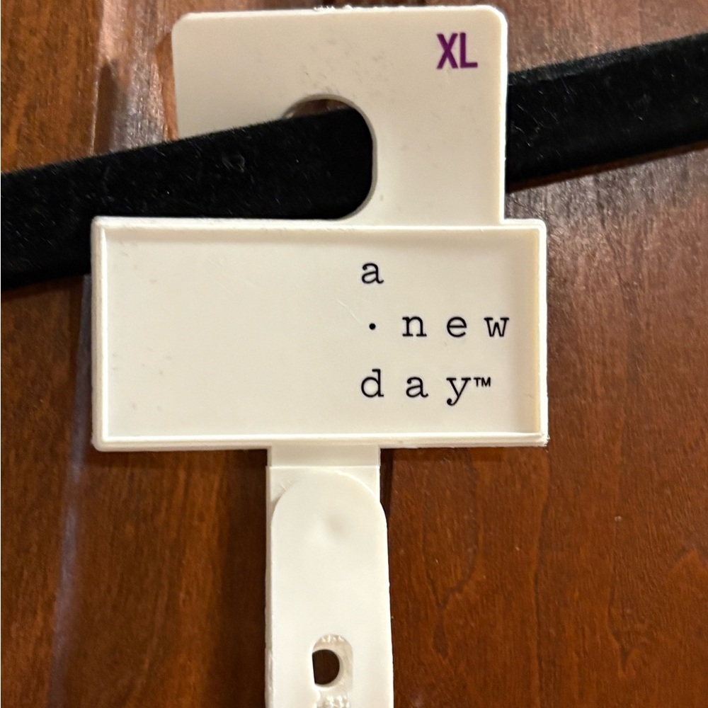 a new day Black Leather-like Belt Size XL